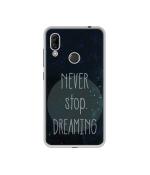 Casotec Never Stop Dreaming DesignPrinted Silicon Soft TPU Back Case Cover for Panasonic Eluga Ray 810