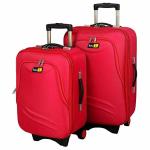 Skyline Red Polyester Spinner Luggage Suitcase with Number Lock -28 inches-Red (S-860-28-R )