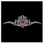 Comet Busters Traditional Bridal Bengali Wedding Bindi for Women (BIN2049) Pack of 1