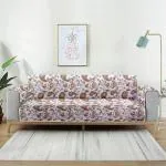 CORTINA Reversible Sofa Cover 100% Polyester Fabric Couch Covers Suitable Home Office 1 Seater Brown 90 cm 145 cm