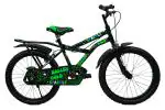Ralley Gold SPARKLE 20T Kids Cycle 7-9 Years (85% Assembled) (Rider Height 3.8FT - 4.5FT) (Black/Green)