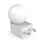 Fybros White Bloom Play And Plug Decorative Led Night Lamp Bulb For Bedroom 0.5 Watts