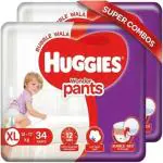 Huggies Complete Comfort Wonder Pant Baby Diaper - XL (68 Pieces)
