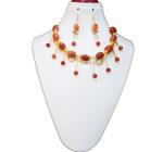 JAYA VISION ENTERPRISES Gemstone Carnelian Beads Sacral Chakra Choker Necklace