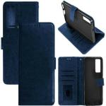 xvx Flip Cover for Vivo V21E 5G (Blue, Dual Protection, Pack of: 1)