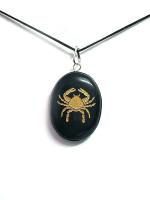 Astroghar Black Tourmaline Crystal Black Pendant For Men And Women