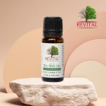 REVITAL Tea Tree Oil 10ml 100% Pure & Natural Essential Oil for Skin, Hair, Face, Acne Care Powerful Antifungal & Antimicrobial Properties Soothes Irritation, NonToxic, CrueltyFree(Pack of 2)