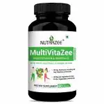 Nutrazee MultiVitaZee. Multivitamin & Minerals Supplement for Men & Women, 60 Vegan Tablets
