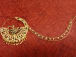Verma CollectionVerma Collection Zircon Gold-Plated Plated Metal Nathiya