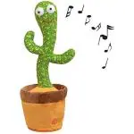 no.1 first choice - Dancing & Talking Cactus Plush Toys for Kids, Babies Age 3+ Wriggle & Singing Recording Repeat What You Say Funny Electric Speaking Creative Best Gift for Children (Green)