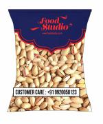 FOOD STUDIO Premium Iranian Roasted & Salted Pistachios Blue Pouch (1kg) | Pista Dry Fruit, Shelled Nuts Super Crunchy & Healthy Snack