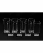 Finner Unbreakable White Plastic Glass Set 300 ml (Pack of 8)