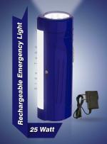 Pick Ur Needs Rechargeable Mini Pocket LED 25W Flashlight Torch With Emergency Side Tube Light 3 hrs Torch Emergency Light (Blue)