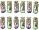 NP White Glass Tiny Message In Bottle (Pack Of 6)