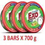 Exo Touch & Shine Round Dishwash Bar (3 X 700 g) Dishwash Bar (3 x 700 g)