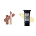 MARS Creamy Matte Long Lasting Lipstick for Women (12-Khoobsurat Kuchipudi)& MARS Illuminati Base Dewy Primer with Highlighter(Natural Finish)