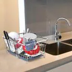 LIMETRO STEEL Dishwasher Safe Silver Stainless Steel Dish Drainer Kitchen Rack (54 x 43 x 27 cm)