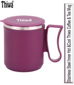 Thiwa mug gift for Birthday,Couple,Friends,Lover,kids Beautiful Plastic, Stainless Steel (300 ml)