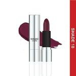 FLiCKA Tomato Purple Lipstick for Dry Lips Matte Finish Full Coverage for All Skin Tones - 4gm