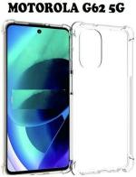 XOVO Back Cover for Motorola G62, Motorola Moto G62 (Transparent, Dual Protection, Silicon, Pack of 1)