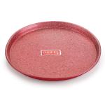 HAZEL Non Stick Pizza Tray Microwave Oven OTG Aluminium Bakeware Round Baking Plate Pan Tawa for 9 Inch Base, Red