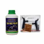 Indopower Ff608-CAR WAX POLISH 500gm+Tubelass smart Panchar Kit
