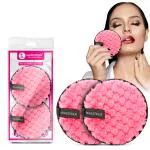 Majestique Facial Cleansing Sponge | Dual-Layer Makeup Remover Pads | Gentle Exfoliation | Reusable Pads for Face | Soft & Fluffy Makeup Cleaning Pads - 2Pcs/Multicolour