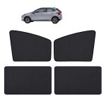 Auto Hub Sun Shades Car Half Sunshade Compatible with Hyundai i20 2020 (Model : 2020-Till Date) - Pack of 4