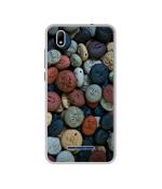 Casotec Smiling Stones Design Printed Silicon Soft TPU Back Case Cover for Lava Z62