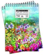 Craft Qila Colorful Flowers (50 Sheets, 100 Pages) A3 Sketchbook | Top Spiral-Bound Sketchpad for Artists | Professional Grade Drawing and Sketchbook - Pack of 2