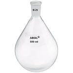 ABGIL Borosilicate Glass Pear Shaped Flask (500ml ) Compatible For Buchi Type Rotary Vacuum Evaporator