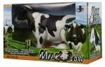 Sanjary Multicolor Plastic Battery Operated Walking Milk Cow Funny Toy With Light And Sound - 3 Plus Years