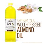 Saptham Taila 100% Wood Pressed / Cold Pressed Almond Oil PET Bottle (250 ml)