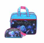 Weshopaholic Weshopahol Blue Polyester 48.3 x 35.6 x 7.6 cm Washable Activity Bags with Stationary Pouch for Kids
