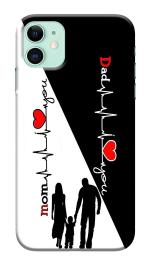 Mobiera Mom Dad Love Design Printed Back Cover Case For Iphone 11