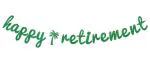 Festiko Happy Retirement Banner, Goodbye Tension Hello Pension Banner, Retired Af, Retirement Party Decoration Supplies Green Glitter