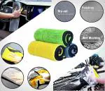 Auto Hub Microfiber Car Cleaning Cloth - OG Soft 800 GSM (30x40 cm) Microfiber Cloth for Car and Bike - Scratchless Drying and Detailing 30x40 cm, Pack of 1, Mix