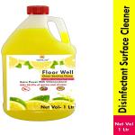 indianlife Floor Well Disinfectant Surface Cleaner Citrus With Extra Power Chloroxylenol Lemon (1 L)