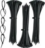 See Inside 10Inch Nylon Self Locking Cable Ties, Strong Zip Wire Tie (250X 3.6Mm) Plastic Standard Cable Tie (Black Pack Of 300)