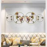 ZOVE Metal Flower Wall Art Perfect For Home, Hotel, Restaurant, Living Room Decoration (Size : 45 X 15 INCH )