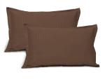 Tranquilord Chocolate Cotton Queen Pillow Cases, 20 X 30 Inch 1 set (Pack Of 2)