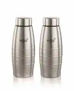 Sizzle Stainless Steel Water Bottle 1000ml (Set of 2)