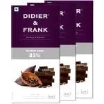 Didier & Frank Wicked 85% Dark Chocolate 100g, Pack of 3 (Gift Pack)