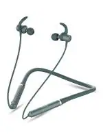 Pebble Flex Lite Neckband with True Bass in-Built Mic, 10 Hours Play time, Magnetic Earbuds, Soft Silicone Body Workout and Sweat Proof (Teal Green)