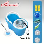 SHIVONIC Steel magic mop using cleaning bucket mop set,and combo pack