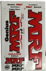 LORDSTOWN New Silver Red Genius Grand 3D Laminated Glossy Embossed All New Gunter High Shine Cricket Bat Sticker