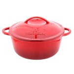 Trilonium Cast Iron Dutch Oven | Enameled | Biryani Pot 26 cms | 5 Litres | Weighs 5.6 Kgs