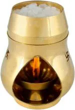 Navyaksh- Vashoppee Vastu , Feng Shui , Camphor Lamp For Wealth And Happiness Decorative Showpiece - 15 cm (Brass, Gold)