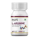 Inlife L Arginine 1000 mg Nitric Oxide Precursor 60 Vegetarian Capsules