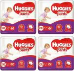 Huggies Baby Diapers XXL 22 Pieces| Pack of 4